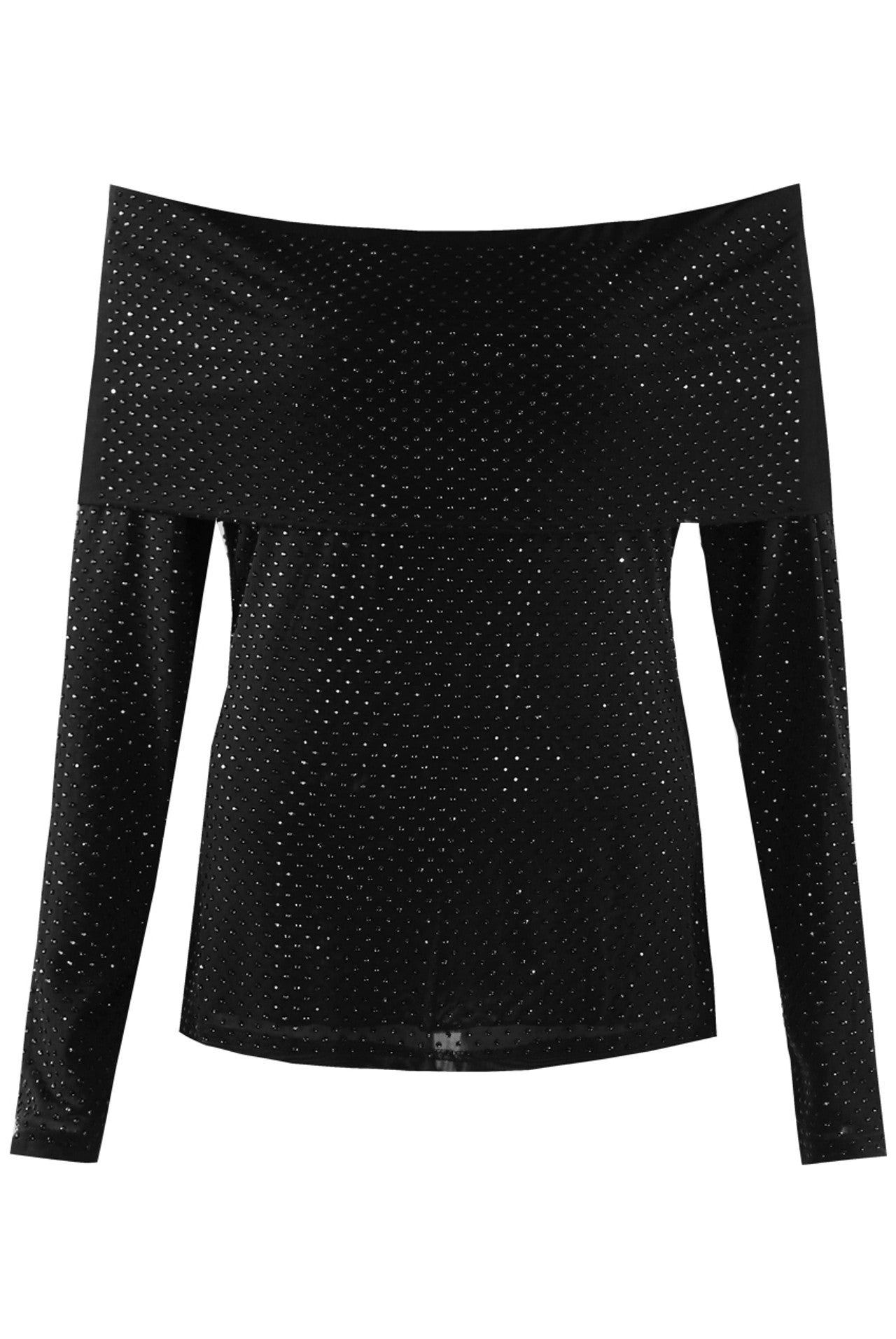 Studded Bardot Top