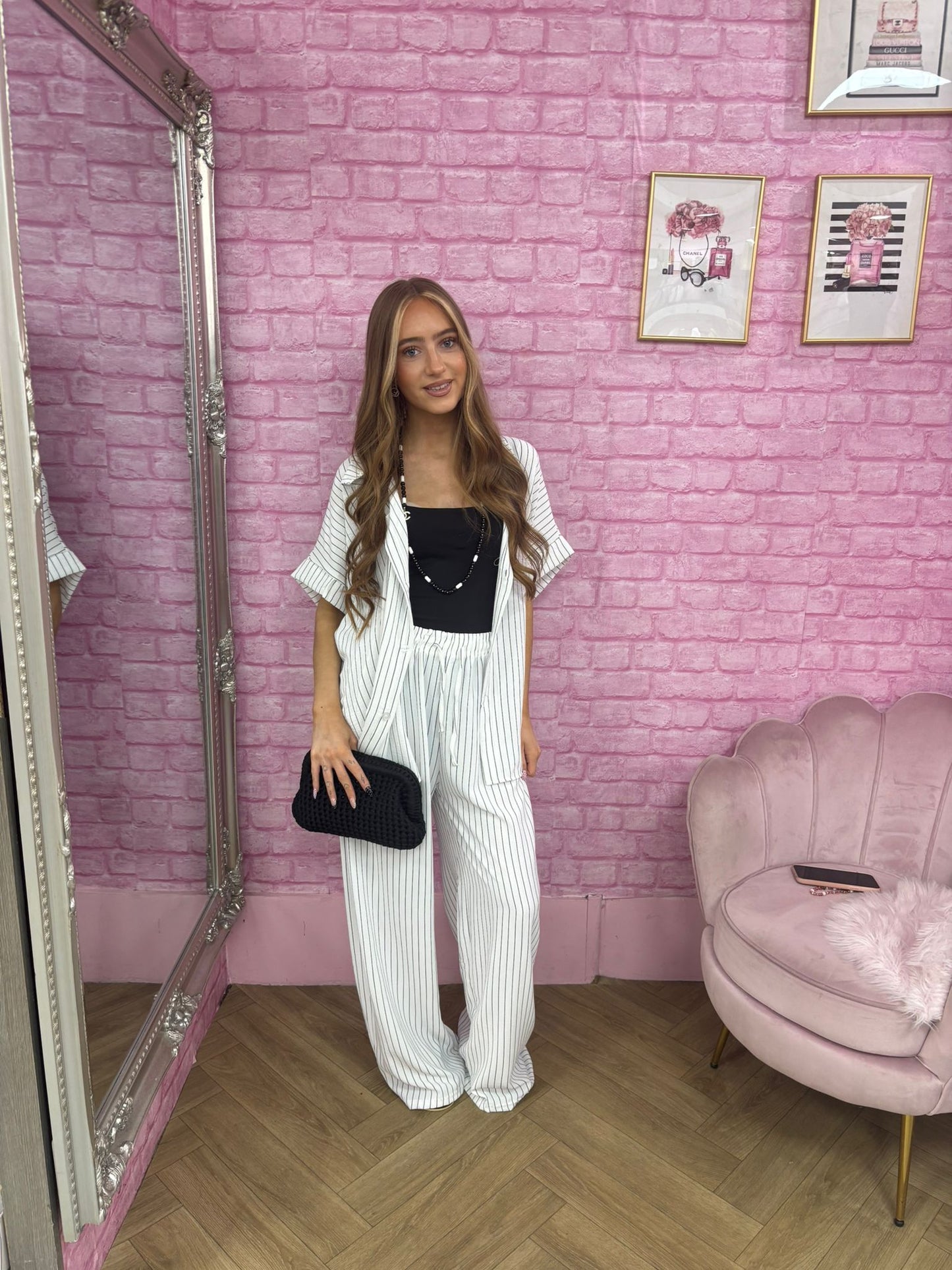 Pinstripe Lounge Suit