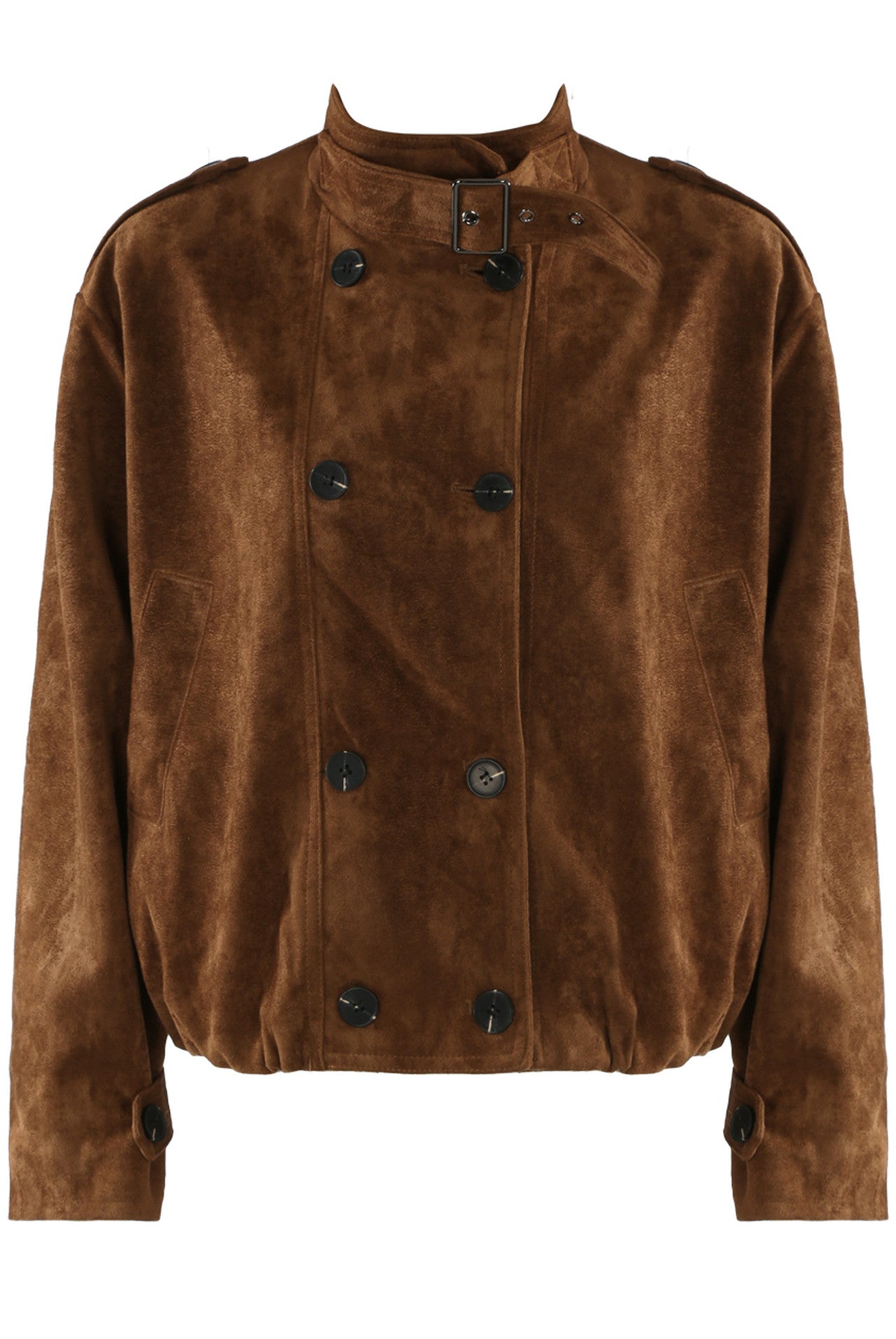 Suede Double Breasted Jacket