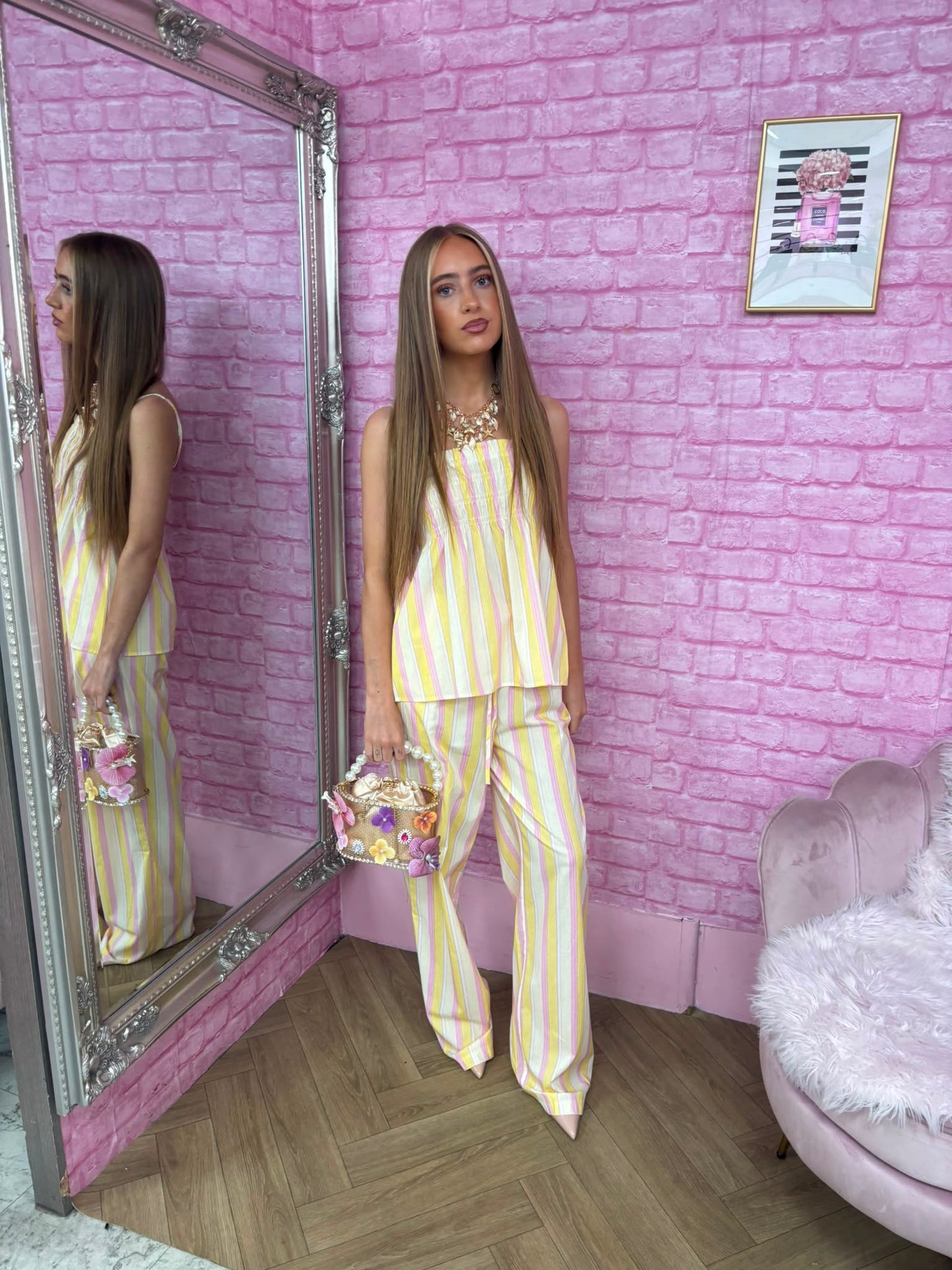 Stripe Linen Summer Co-ord Set
