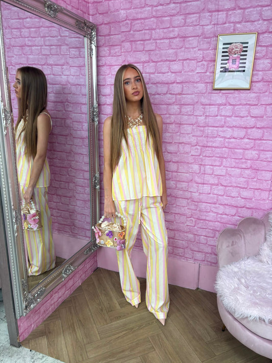 Stripe Linen Summer Co-ord Set
