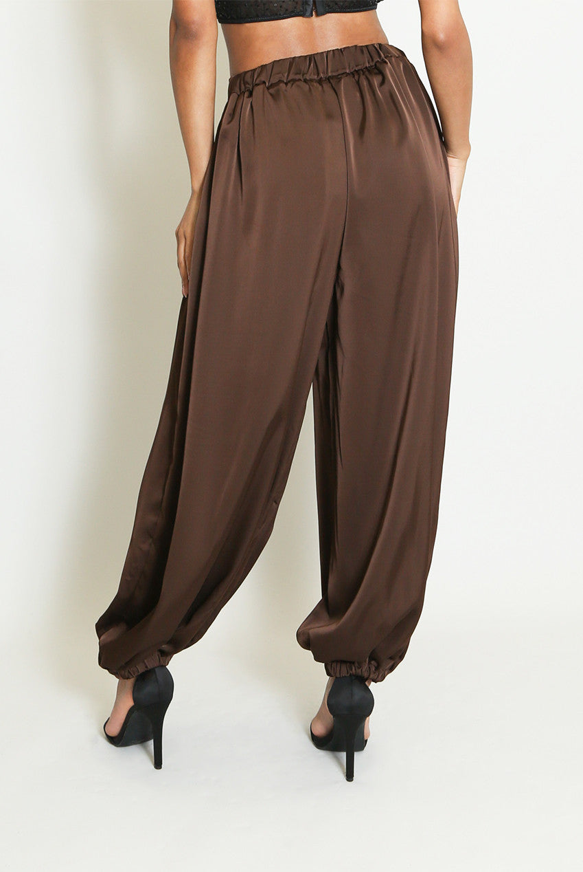 Satin Balloon Trousers