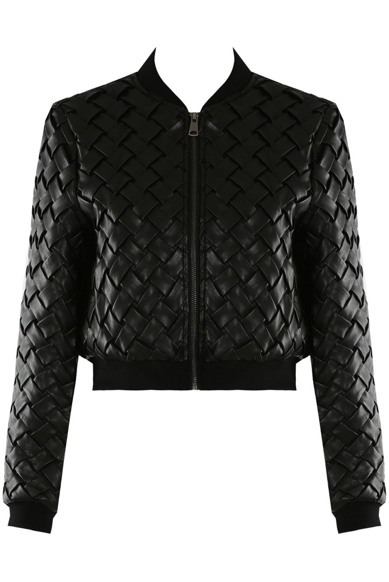 Designer Inspired Woven Bomber Jacket