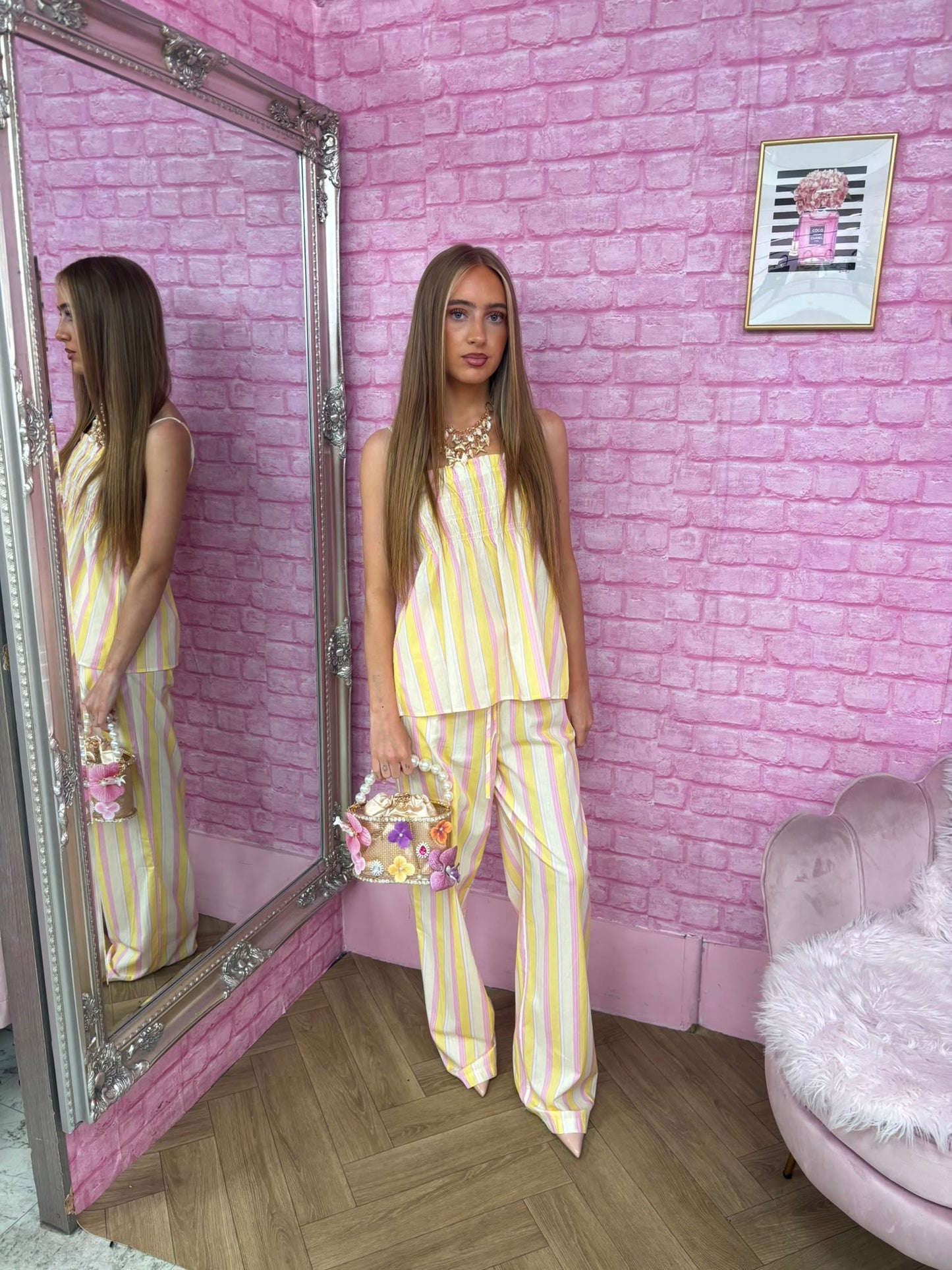 Stripe Linen Summer Co-ord Set